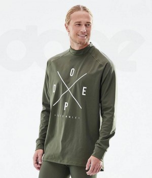 Base Layer Tops ανδρικα Dope Snuggle Ελιά | Greece_D1433