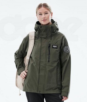Μπουφαν Outdoor γυναικεια Dope Blizzard Light W Full Zip Ελιά | Greece_D1426