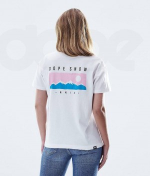 Μπλουζακια γυναικεια Dope Regular ασπρα | Greece_D1635