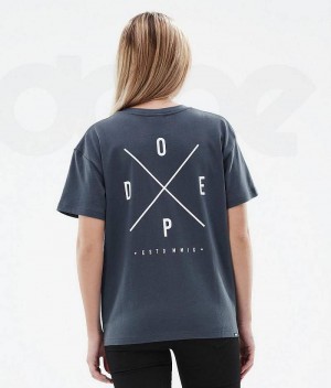 Μπλουζακια γυναικεια Dope Standard W μπλε | Greece_D1070