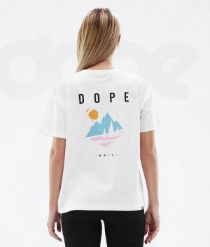 Μπλουζακια γυναικεια Dope Standard W ασπρα | Greece_D1934
