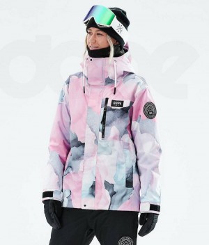 Μπουφάν Σκι γυναικεια Dope Blizzard W Full Zip 2021 ροζ | Greece_D2044