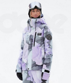 Μπουφάν Σκι γυναικεια Dope Blizzard W Full Zip μωβ | Greece_D1048