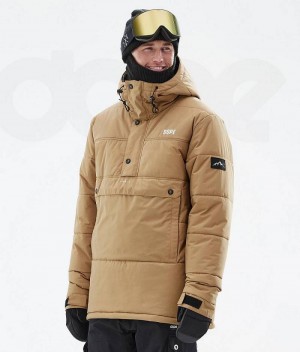 Μπουφάν Σκι ανδρικα Dope Puffer χρυσο χρωμα | Greece_D2198