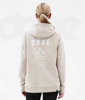 Φουτερ Με Κουκουλα γυναικεια Dope Common W καφε | Greece_D1337