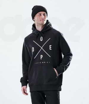 Φουτερ Με Κουκουλα ανδρικα Dope Daily μαυρα | Greece_D2407